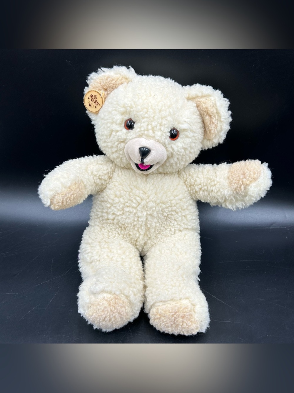 Vintage 1986 Snuggle Bear Plush 15 Inch Russ Berrie Lever Bros 3146